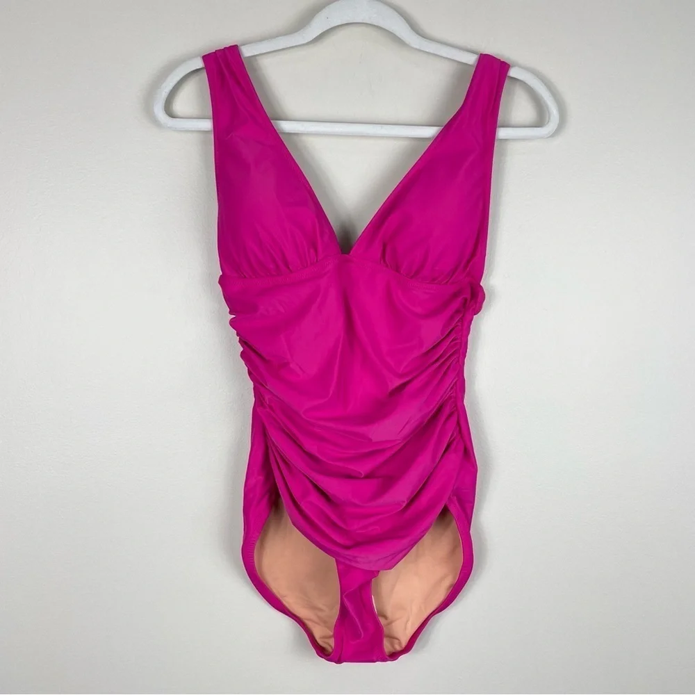 J. Crew Fuchsia One-Piece Swimsuit